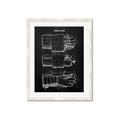 Picture of Hockey Glove Blueprint _GroupedProduct_Rectangle_Portrait_Mini_ _GroupedProduct_Rectangle_Portrait_Framed_Matted_