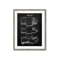 Picture of Hockey Glove Blueprint _GroupedProduct_Rectangle_Portrait_Mini_ _GroupedProduct_Rectangle_Portrait_Framed_Matted_