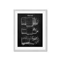 Picture of Hockey Glove Blueprint _GroupedProduct_Rectangle_Portrait_Mini_ _GroupedProduct_Rectangle_Portrait_Framed_Matted_