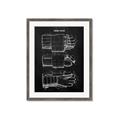 Picture of Hockey Glove Blueprint _GroupedProduct_Rectangle_Portrait_Mini_ _GroupedProduct_Rectangle_Portrait_Framed_Matted_