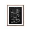 Picture of Hockey Glove Blueprint _GroupedProduct_Rectangle_Portrait_Mini_ _GroupedProduct_Rectangle_Portrait_Framed_Matted_