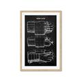 Picture of Hockey Glove Blueprint _GroupedProduct_Rectangle_Portrait_Mini_ _GroupedProduct_Rectangle_Portrait_Framed_Matted_