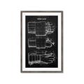 Picture of Hockey Glove Blueprint _GroupedProduct_Rectangle_Portrait_Mini_ _GroupedProduct_Rectangle_Portrait_Framed_Matted_