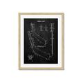 Picture of Hockey Stick II Blueprint _GroupedProduct_Rectangle_Portrait_Mini_ _GroupedProduct_Rectangle_Portrait_Framed_Matted_