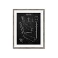 Picture of Hockey Stick II Blueprint _GroupedProduct_Rectangle_Portrait_Mini_ _GroupedProduct_Rectangle_Portrait_Framed_Matted_