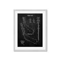 Picture of Hockey Stick II Blueprint _GroupedProduct_Rectangle_Portrait_Mini_ _GroupedProduct_Rectangle_Portrait_Framed_Matted_