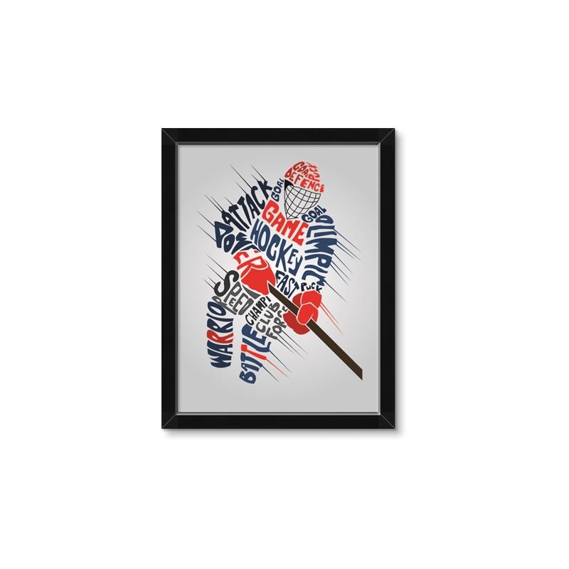 Picture of Hockey Words Player _GroupedProduct_Rectangle_Portrait_Mini_ _GroupedProduct_Rectangle_Portrait_Framed_Matted_