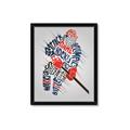 Picture of Hockey Words Player _GroupedProduct_Rectangle_Portrait_Mini_ _GroupedProduct_Rectangle_Portrait_Framed_Matted_