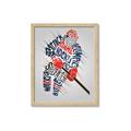 Picture of Hockey Words Player _GroupedProduct_Rectangle_Portrait_Mini_ _GroupedProduct_Rectangle_Portrait_Framed_Matted_