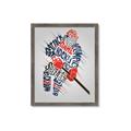 Picture of Hockey Words Player _GroupedProduct_Rectangle_Portrait_Mini_ _GroupedProduct_Rectangle_Portrait_Framed_Matted_