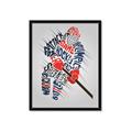 Picture of Hockey Words Player _GroupedProduct_Rectangle_Portrait_Mini_ _GroupedProduct_Rectangle_Portrait_Framed_Matted_
