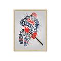 Picture of Hockey Words Player _GroupedProduct_Rectangle_Portrait_Mini_ _GroupedProduct_Rectangle_Portrait_Framed_Matted_