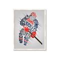 Picture of Hockey Words Player _GroupedProduct_Rectangle_Portrait_Mini_ _GroupedProduct_Rectangle_Portrait_Framed_Matted_