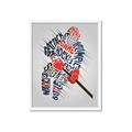 Picture of Hockey Words Player _GroupedProduct_Rectangle_Portrait_Mini_ _GroupedProduct_Rectangle_Portrait_Framed_Matted_