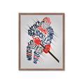 Picture of Hockey Words Player _GroupedProduct_Rectangle_Portrait_Mini_ _GroupedProduct_Rectangle_Portrait_Framed_Matted_