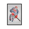 Picture of Hockey Words Player _GroupedProduct_Rectangle_Portrait_Mini_ _GroupedProduct_Rectangle_Portrait_Framed_Matted_