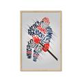 Picture of Hockey Words Player _GroupedProduct_Rectangle_Portrait_Mini_ _GroupedProduct_Rectangle_Portrait_Framed_Matted_