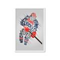 Picture of Hockey Words Player _GroupedProduct_Rectangle_Portrait_Mini_ _GroupedProduct_Rectangle_Portrait_Framed_Matted_