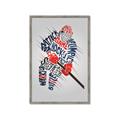 Picture of Hockey Words Player _GroupedProduct_Rectangle_Portrait_Mini_ _GroupedProduct_Rectangle_Portrait_Framed_Matted_