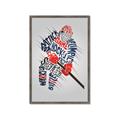 Picture of Hockey Words Player _GroupedProduct_Rectangle_Portrait_Mini_ _GroupedProduct_Rectangle_Portrait_Framed_Matted_