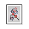 Picture of Hockey Words Player _GroupedProduct_Rectangle_Portrait_Mini_ _GroupedProduct_Rectangle_Portrait_Framed_Matted_