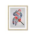 Picture of Hockey Words Player _GroupedProduct_Rectangle_Portrait_Mini_ _GroupedProduct_Rectangle_Portrait_Framed_Matted_