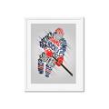 Picture of Hockey Words Player _GroupedProduct_Rectangle_Portrait_Mini_ _GroupedProduct_Rectangle_Portrait_Framed_Matted_