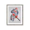 Picture of Hockey Words Player _GroupedProduct_Rectangle_Portrait_Mini_ _GroupedProduct_Rectangle_Portrait_Framed_Matted_