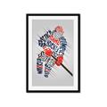 Picture of Hockey Words Player _GroupedProduct_Rectangle_Portrait_Mini_ _GroupedProduct_Rectangle_Portrait_Framed_Matted_