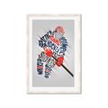 Picture of Hockey Words Player _GroupedProduct_Rectangle_Portrait_Mini_ _GroupedProduct_Rectangle_Portrait_Framed_Matted_