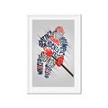 Picture of Hockey Words Player _GroupedProduct_Rectangle_Portrait_Mini_ _GroupedProduct_Rectangle_Portrait_Framed_Matted_
