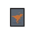 Picture of Orange T-rex Rawr _GroupedProduct_Rectangle_Portrait_Mini_ _GroupedProduct_Rectangle_Portrait_Framed_Matted_