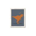 Picture of Orange T-rex Rawr _GroupedProduct_Rectangle_Portrait_Mini_ _GroupedProduct_Rectangle_Portrait_Framed_Matted_