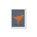 Picture of Orange T-rex Rawr _GroupedProduct_Rectangle_Portrait_Mini_ _GroupedProduct_Rectangle_Portrait_Framed_Matted_
