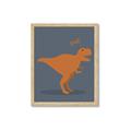 Picture of Orange T-rex Rawr _GroupedProduct_Rectangle_Portrait_Mini_ _GroupedProduct_Rectangle_Portrait_Framed_Matted_