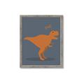 Picture of Orange T-rex Rawr _GroupedProduct_Rectangle_Portrait_Mini_ _GroupedProduct_Rectangle_Portrait_Framed_Matted_