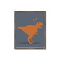Picture of Orange T-rex Rawr _GroupedProduct_Rectangle_Portrait_Mini_ _GroupedProduct_Rectangle_Portrait_Framed_Matted_