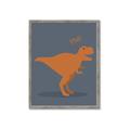Picture of Orange T-rex Rawr _GroupedProduct_Rectangle_Portrait_Mini_ _GroupedProduct_Rectangle_Portrait_Framed_Matted_