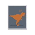 Picture of Orange T-rex Rawr _GroupedProduct_Rectangle_Portrait_Mini_ _GroupedProduct_Rectangle_Portrait_Framed_Matted_