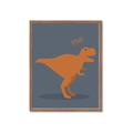 Picture of Orange T-rex Rawr _GroupedProduct_Rectangle_Portrait_Mini_ _GroupedProduct_Rectangle_Portrait_Framed_Matted_