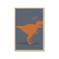 Picture of Orange T-rex Rawr _GroupedProduct_Rectangle_Portrait_Mini_ _GroupedProduct_Rectangle_Portrait_Framed_Matted_