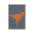 Picture of Orange T-rex Rawr _GroupedProduct_Rectangle_Portrait_Mini_ _GroupedProduct_Rectangle_Portrait_Framed_Matted_