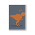 Picture of Orange T-rex Rawr _GroupedProduct_Rectangle_Portrait_Mini_ _GroupedProduct_Rectangle_Portrait_Framed_Matted_