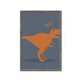 Picture of Orange T-rex Rawr _GroupedProduct_Rectangle_Portrait_Mini_ _GroupedProduct_Rectangle_Portrait_Framed_Matted_