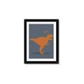 Picture of Orange T-rex Rawr _GroupedProduct_Rectangle_Portrait_Mini_ _GroupedProduct_Rectangle_Portrait_Framed_Matted_