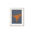 Picture of Orange T-rex Rawr _GroupedProduct_Rectangle_Portrait_Mini_ _GroupedProduct_Rectangle_Portrait_Framed_Matted_