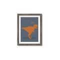 Picture of Orange T-rex Rawr _GroupedProduct_Rectangle_Portrait_Mini_ _GroupedProduct_Rectangle_Portrait_Framed_Matted_