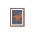 Picture of Orange T-rex Rawr _GroupedProduct_Rectangle_Portrait_Mini_ _GroupedProduct_Rectangle_Portrait_Framed_Matted_