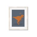 Picture of Orange T-rex Rawr _GroupedProduct_Rectangle_Portrait_Mini_ _GroupedProduct_Rectangle_Portrait_Framed_Matted_