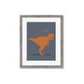 Picture of Orange T-rex Rawr _GroupedProduct_Rectangle_Portrait_Mini_ _GroupedProduct_Rectangle_Portrait_Framed_Matted_